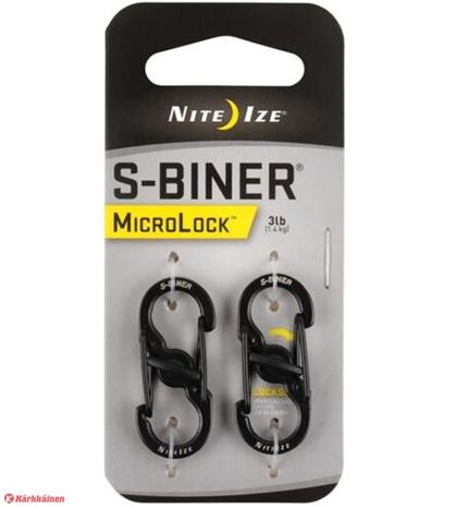 Nite Ize S-Biner Microlock 2 kpl karabiini