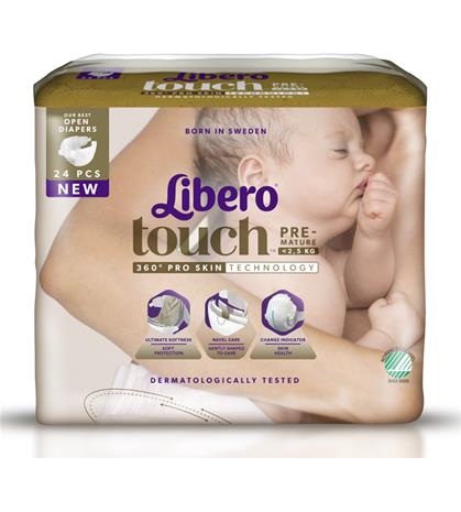Libero Touch Premature 24 kpl keskosvaippa