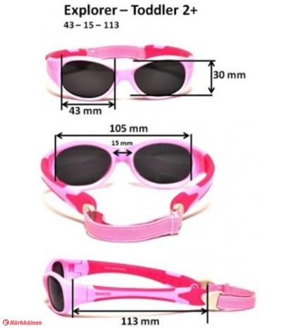 Real Kids Shades musta/punainen aurinkolasit