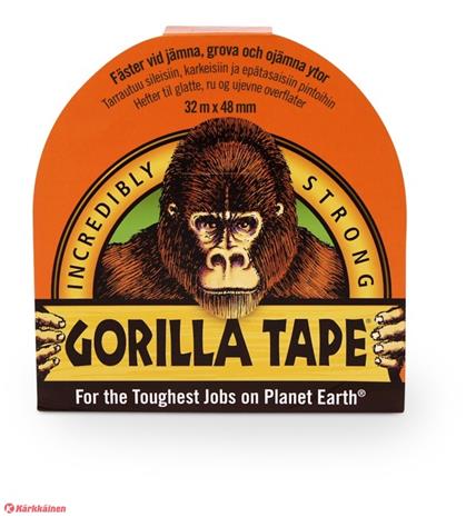 Gorilla Tape Black 32m x 48 mm musta teippi