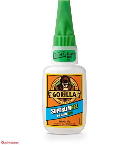 Gorilla Super Glue Gel 15g pikaliimageeli – kuva 3/8