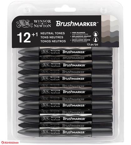 W&N Brushmarker neutral grey tones 12+1