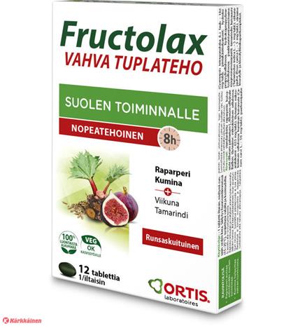 Fructolax Vahva Tuplateho Tabletti 12 kpl ravintolisä