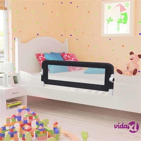vidaXL Turvalaita sänkyyn polyesteri 102x42 cm harmaa