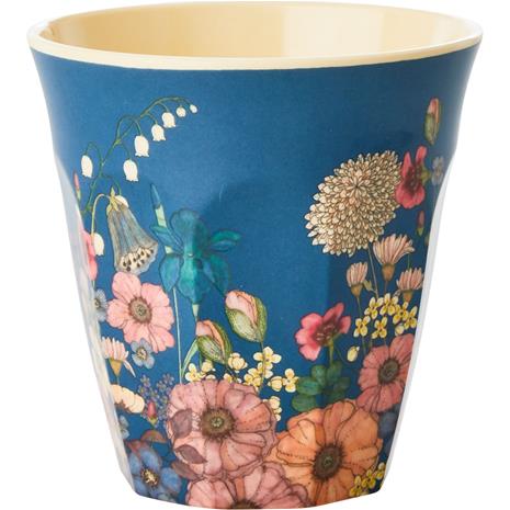 RICE Melamine Cup Medium, Flower Collage