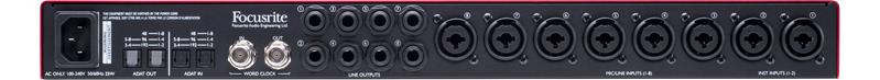 Focusrite Scarlett OctoPre Dynamic, äänikortti