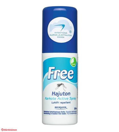 Free Active Spray -karkote, 100ml