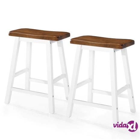 vidaXL Baarijakkarat 2 kpl kiinteä puu 45x23x60 cm