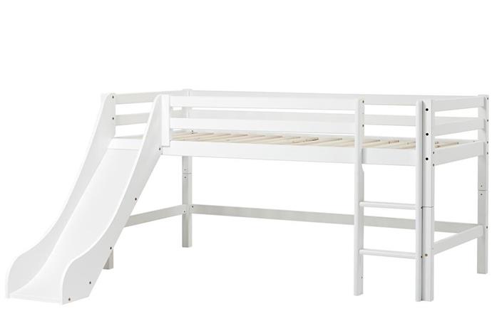 Hoppekids - BASIC Half-high sofabed with slide 90x200 cm - White