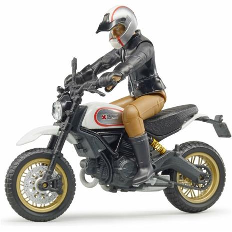 Bruder Ducati Scrambler Desert Sled with driver