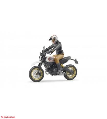 Bruder Ducati Scrambler Desert Sled with driver