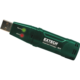 Extech TH10 Lämpötilaloggeri USB-liitäntä