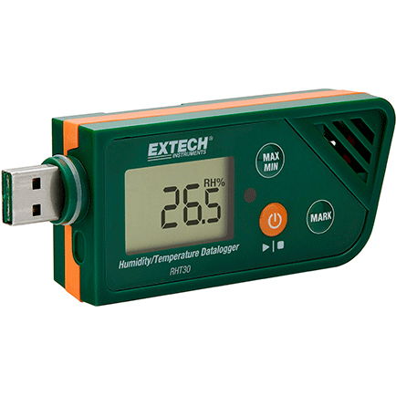 Extech RHT30 Lämpötila ja RH-loki – kuva 4/5
