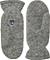 Hestra Basic Wool Mittens, grey – kuva 1
