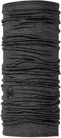 Buff Lightweight Merino Wool Monikäyttöhuivi, solid grey