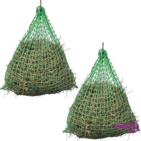 vidaXL Heinäverkot 2 kpl pyöreä 0,75x0,5 m PP