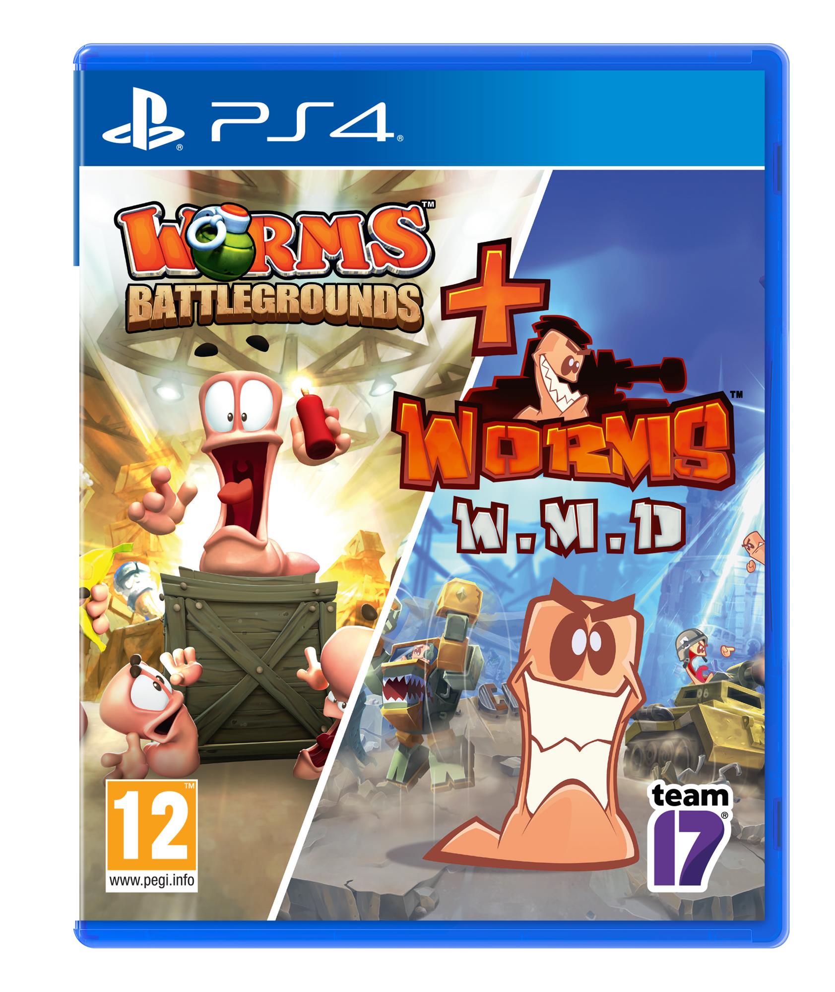 Worms Battlegrounds + Worms WMD Double Pack /PlayStation 4