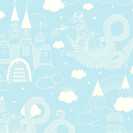 DRAKHIMLEN LJUSBLä… - 103-02" "Tapetti