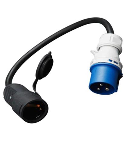 Axxel 0,5m IP44 16a caravan adapteri