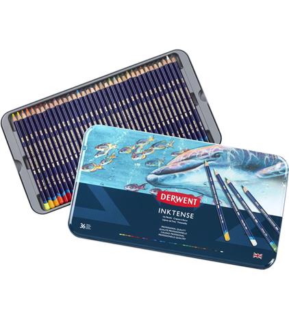 Derwent Inktense 36kpl mustevärikynä