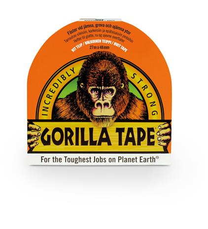 Gorilla Tape White 27m x 48mm valkoinen teippi