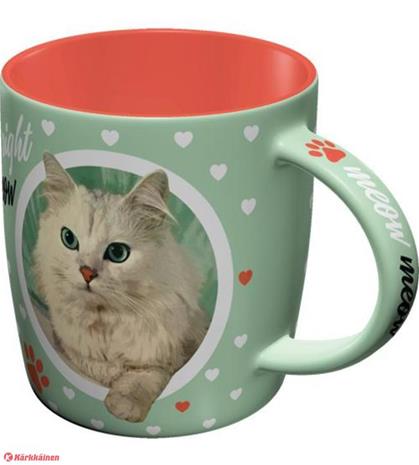 Cat Lover Coffee Right Meow Muki monivärinen