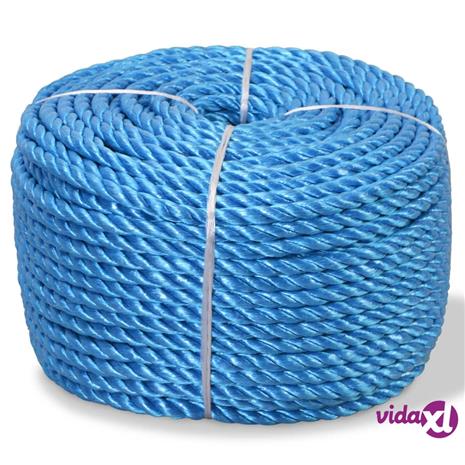 vidaXL Punottu Köysi Polypropeeni 12 mm 250m Sininen