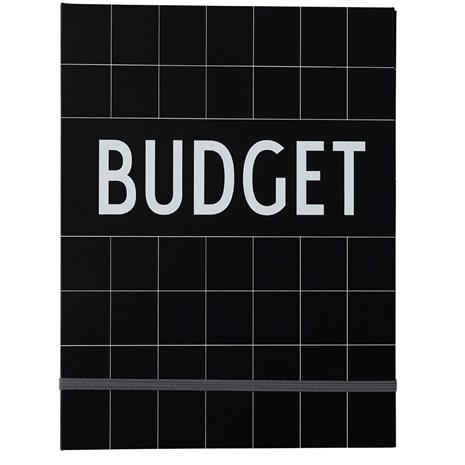 Design Letters Budget Book, tilikirja