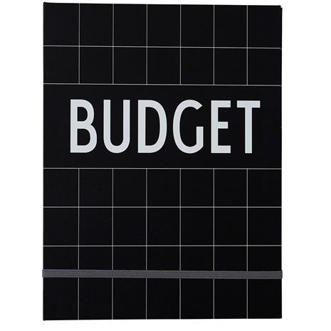 Design Letters Budget Book, tilikirja