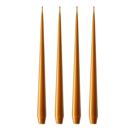 ester & erik Taper Candles Lacquer 32 cm 4-pack, Dark Saffron