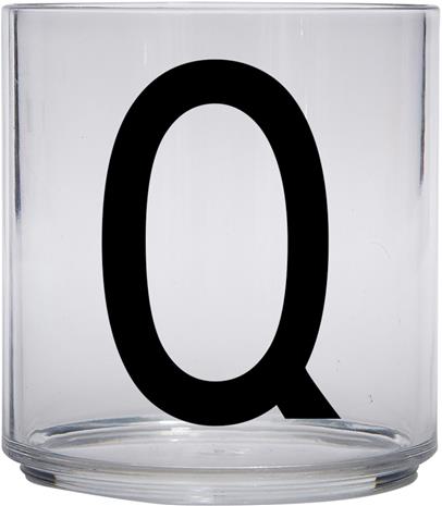 Design Letters Kids Personal Drinking Glass, Q