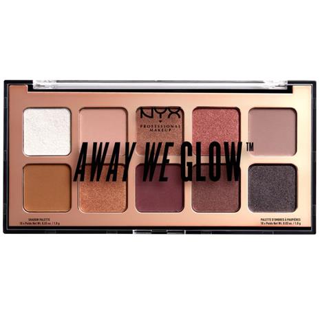 NYX Professional Makeup Away We Glow Shadow Palette Lovebeam