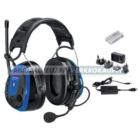 3M Peltor WS Alert XPI APP MultiPoint bluetooth ACK sis 3M Peltor WS Alert XP WS6 ACK bluetooth sis. akut ja laturi