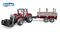 Bruder Massey Ferguson 7480, etukauha + peräkärry – kuva 1