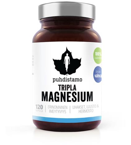 Puhdistamo Tripla Magnesium, 120 kaps.