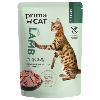 PrimaCat Classics Kissanruoka 85 g lammasta kastikkeessa