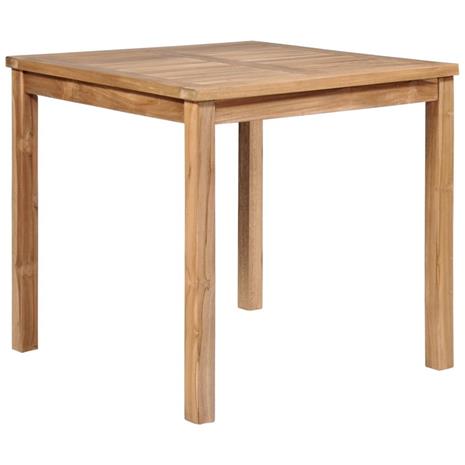 vidaXL Ulkoruokapöytä tiikki 80x80x77 cm