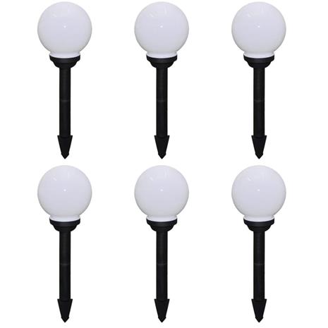 vidaXL Ulkolamput polulle 6 kpl LED 20 cm maapiikillä