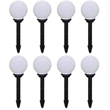 vidaXL Ulkolamput polulle 8 kpl LED 15 cm maapiikillä