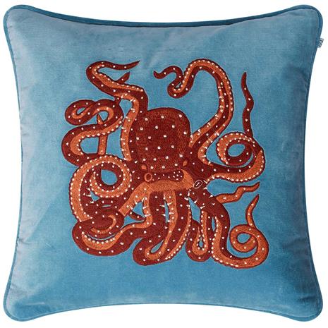 Chhatwal & Jonsson Octopus Cushion Cover 50x50 cm, Heaven Blue
