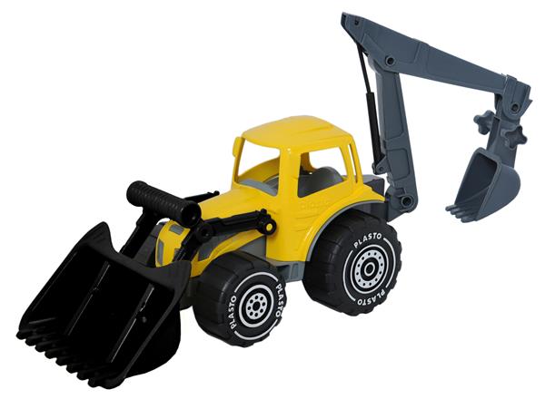 Plasto, Tractor with Frontloader and Excavator