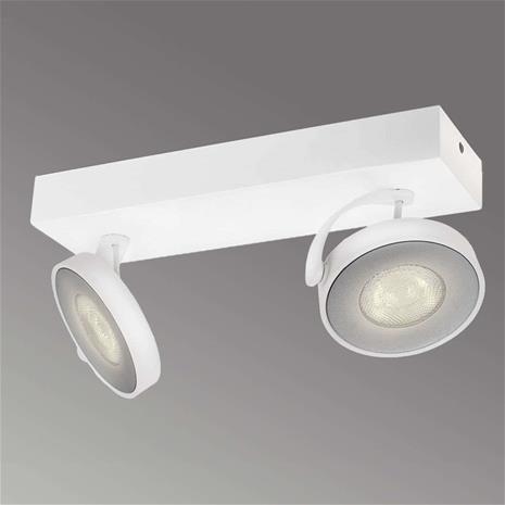 Philips Kaksilamppuinen LED-kohdevalo Clockwork, valkoinen – kuva 2/8