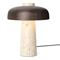 Menu Reverse Table Lamp Travertine / Bronze Brass – kuva 1