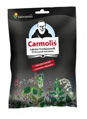 Valioravinto Carmolis Yrttikaramelli lakritsi