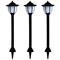 vidaXL udendørs solcellelamper 3 stk LED sort – kuva 1