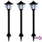 vidaXL udendørs solcellelamper 3 stk LED sort – kuva 2