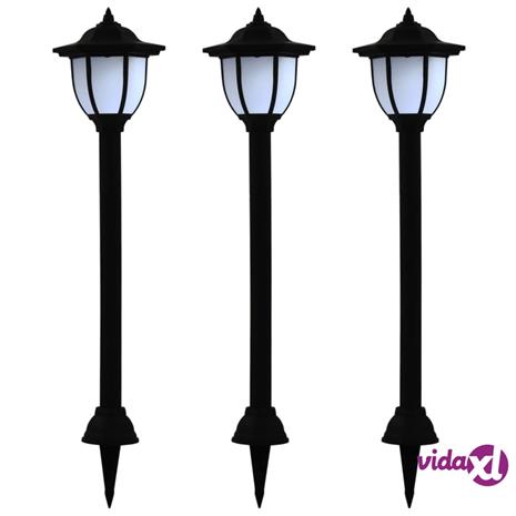 vidaXL udendørs solcellelamper 3 stk LED sort – kuva 2/8