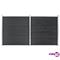 vidaXL Puutarha-aita WPC 353x186 cm harmaa – kuva 1