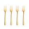 Aida Raw Cake Fork 4 Pcs, Gold – kuva 2