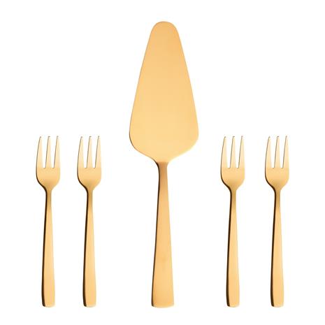 Aida Raw Cake Set 5 Pcs, Gold